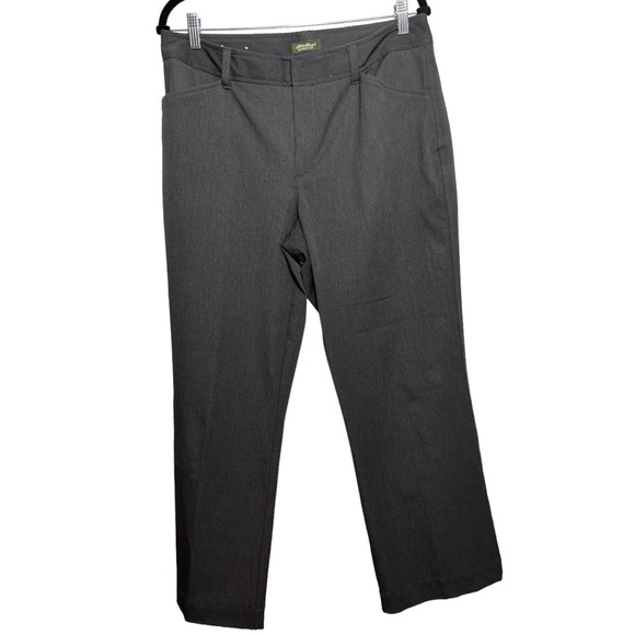 Eddie Bauer Blakely Fit Bootcut Charcoal Gray Pockets Womens Size 12 - Picture 1 of 9